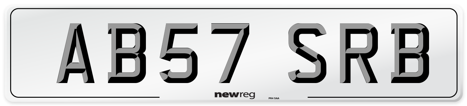 AB57 SRB Number Plate from New Reg